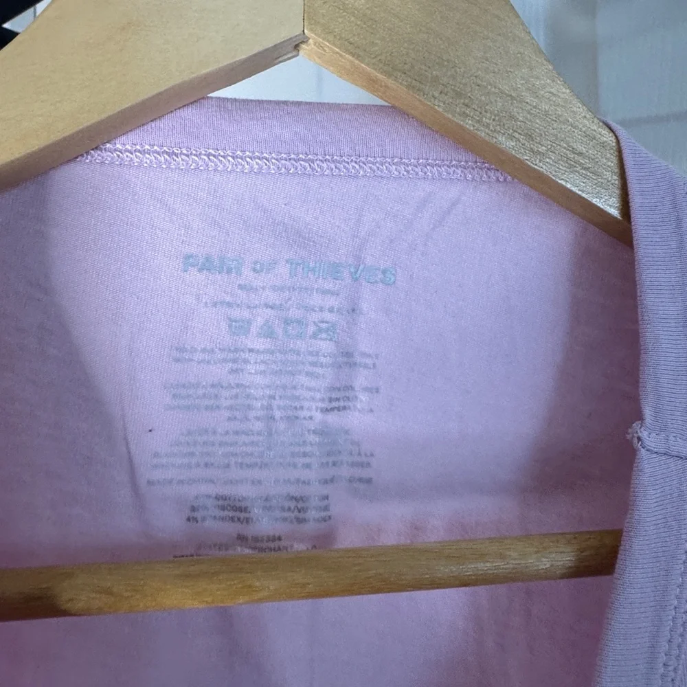 Pair of Thieves Light Purple Short Sleeve Tee - Picture 3 of 3